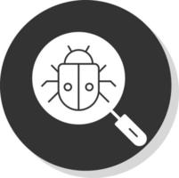 Search Bug Vector Icon Design