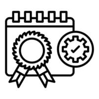 ceremonia planificación icono estilo vector