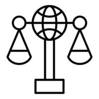 International Law Icon Style vector