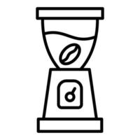 Coffee Mill Icon Style vector