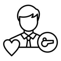 Life Coach Male Icon Style vector