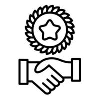 Handshake Icon Style vector