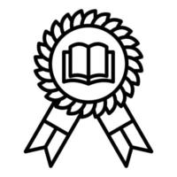 Literary Award Icon Style vector