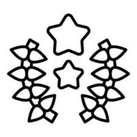 Laurel Wreath Icon Style vector