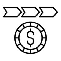 Linear Economy Icon Style vector