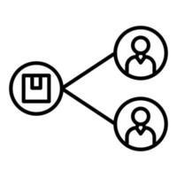 Sharing Platform Icon Style vector