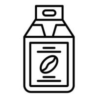 Coffee Bag Icon Style vector