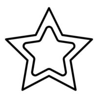 estilo de icono de estrella vector