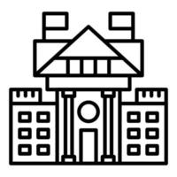 White House Icon Style vector