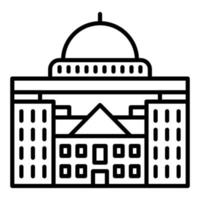 Capitol Icon Style vector