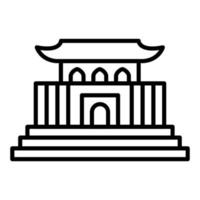 Forbidden City Icon Style vector