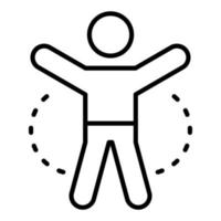 Jumping Jack Icon Style vector