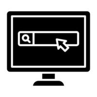 Monitor Icon Style vector