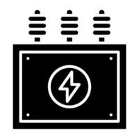 Power Transformer Icon Style vector