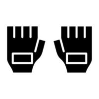 ciclismo guantes icono estilo vector