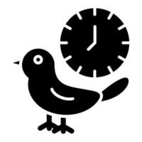 Early Bird Icon Style vector