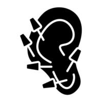 Ear Therapy Icon Style vector