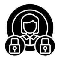 Anonymisation Icon Style vector