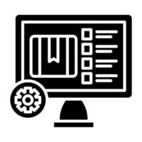 Warehouse Management System Icon Style vector