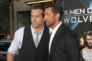 Ryan Reynolds  Hugh Jackman  arrivng at the XMen Origins  Wolverine screening at Graumans Chinese Theater in Los Angeles CA on April 28 20092009 photo
