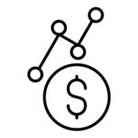 Money Growth Icon Style vector