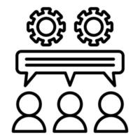 Customer Collaboration Icon Style vector