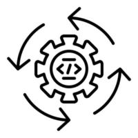 Continuous Integration Icon Style vector