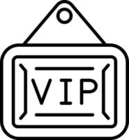 VIP zona icono estilo vector