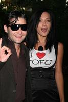 Corey Feldman  wife Susie arriving at the YES on Prop 2 Campaign to stop Animal Crueltyat a private estate in BelAir CA onSeptember 28 20082008 photo