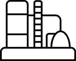 estilo de icono de refinería vector
