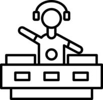 DJ Icon Style vector