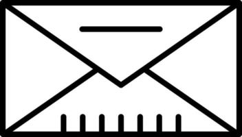 estilo de icono de correo vector