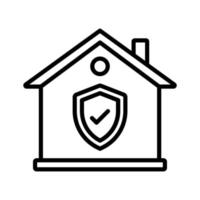 hogar seguridad icono estilo vector