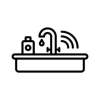 Smart Sink Icon Style vector