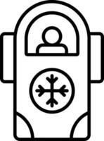 Cryonics Icon Style vector