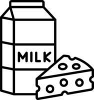 Dairy Item Icon Style vector