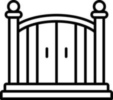 Entry Gate Icon Style vector