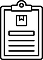 Package Descriptipn Icon Style vector