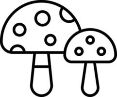 Fungi Icon Style vector