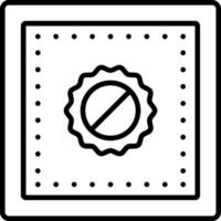 Ultra Violet Fabric Icon Style vector