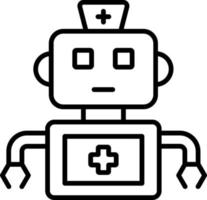 Robotic Nurse Icon Style vector