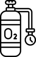 Oxygen Tank Icon Style vector