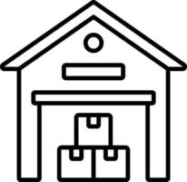 Warehouse Icon Style vector