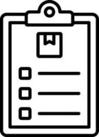 Package Clipboard Icon Style vector