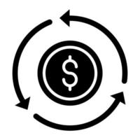 Asset Turnover Icon Style vector