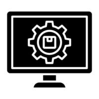 Computer Aided Manufacturing Icon Style vector