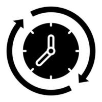 Cycle Time Icon Style vector