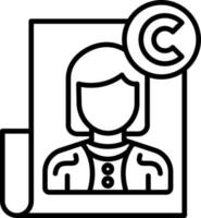 Copyright Icon Style vector