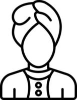 Head Sheet Icon Style vector