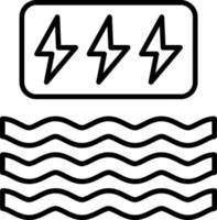 Wave Power Icon Style vector